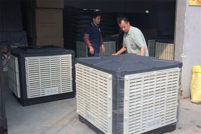 環(huán)保空調搭配負壓風機降溫通風效果